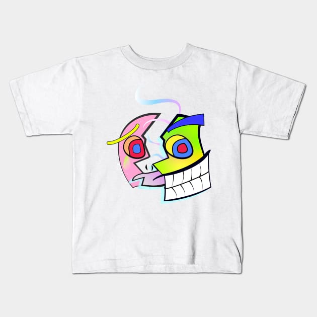 smiley face crying emoji Kids T-Shirt by ZOOLAB